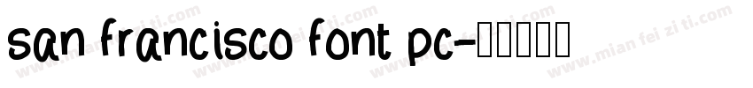 san francisco font pc字体转换